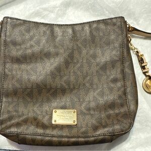 Michael Kors Signature Brown Crossbody Bag